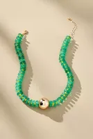 Chunky Beaded Pendant Necklace