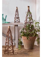 Woven Willow Mini Garden Obelisk