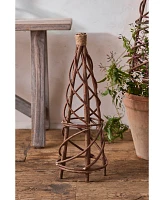 Woven Willow Mini Garden Obelisk