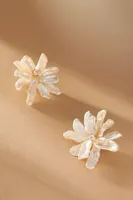 Serefina Biwa Pearl Flower Earrings