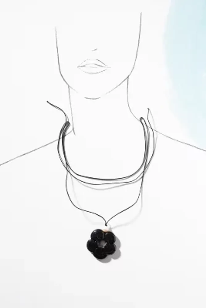 Frasier Sterling Floral Pendant Necklace