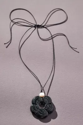 Frasier Sterling Floral Pendant Necklace