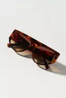 By Anthropologie Flat Shield Sunglasses