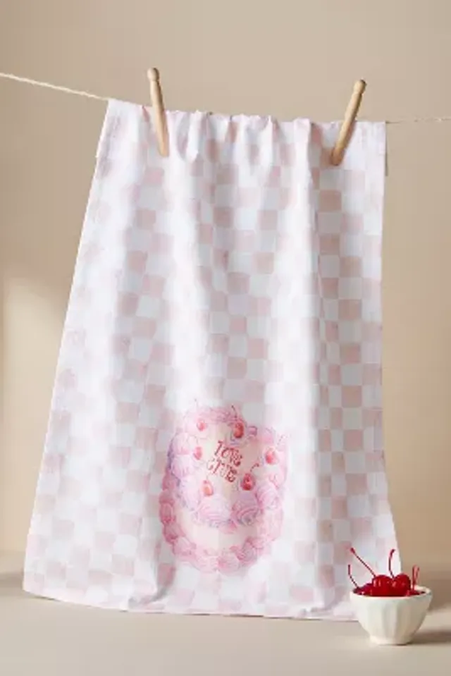 Anthropologie Puppy Love Dish Towel