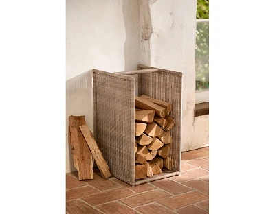 Wicker Log Holder, Rectangle