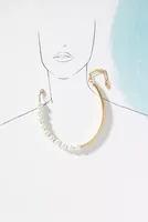 Pearl Snake Chain Collar Necklace