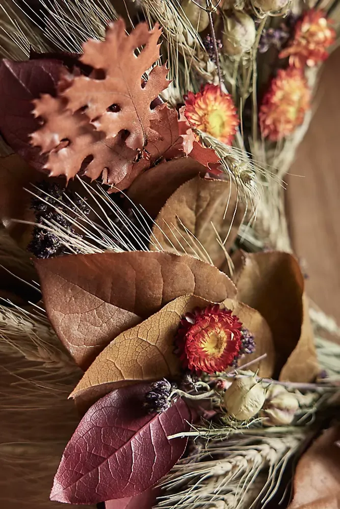 Autumn Harvest Preserved Wreath