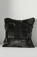 Woven Faux Fur Pillow