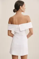 BHLDN Ingrid Off-The-Shoulder Mini Dress