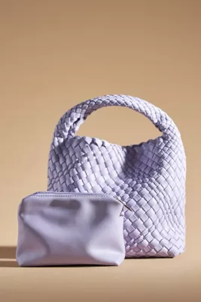 Corso Weave Leather Bucket Bag