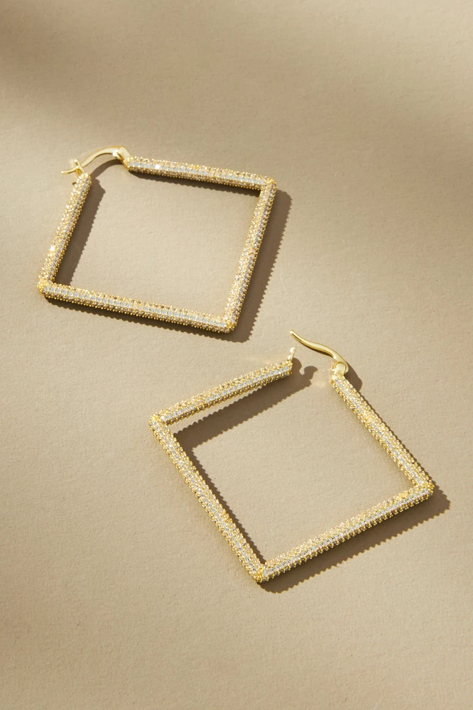 Uncommon James Girl Boss 2.0 Geometric Hoop Earrings