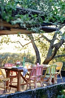 Braced Leg Teak Extension Table