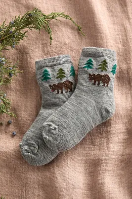Forest Friend Wool Socks, Youth
