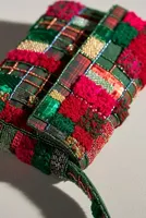 The Fiona Beaded Bag: Holiday Plaid Edition