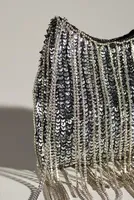 By Anthropologie Rhinestone Tassel Pouch