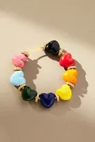 Venessa Arizaga Rainbow Hearts Hoop Earrings