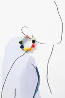 Venessa Arizaga Rainbow Hearts Hoop Earrings