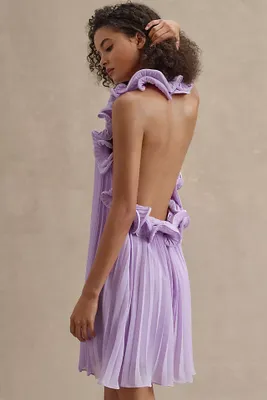 AMUR Mimi Pleated Sheath Mini Dress
