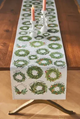 Types of Wreaths Table Runner