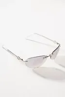 Le Specs Slinky Rimless Sunglasses