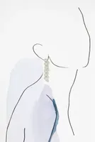 BaubleBar Crystal Stud Drop Earrings