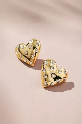 BaubleBar Melina Crystal Heart Earrings
