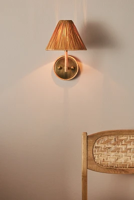 Delphine Rattan Sconce