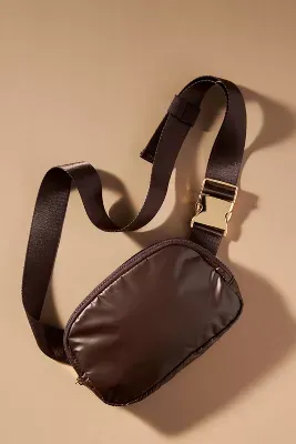 Metallic Puffer Belt Bag