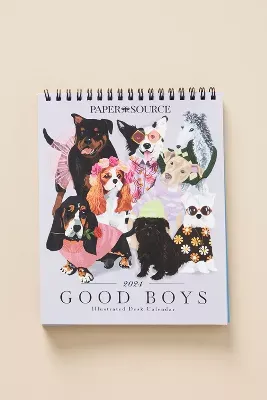2024 Good Boys Easel Calendar