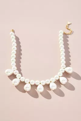 Pearl Drop Collar Necklace