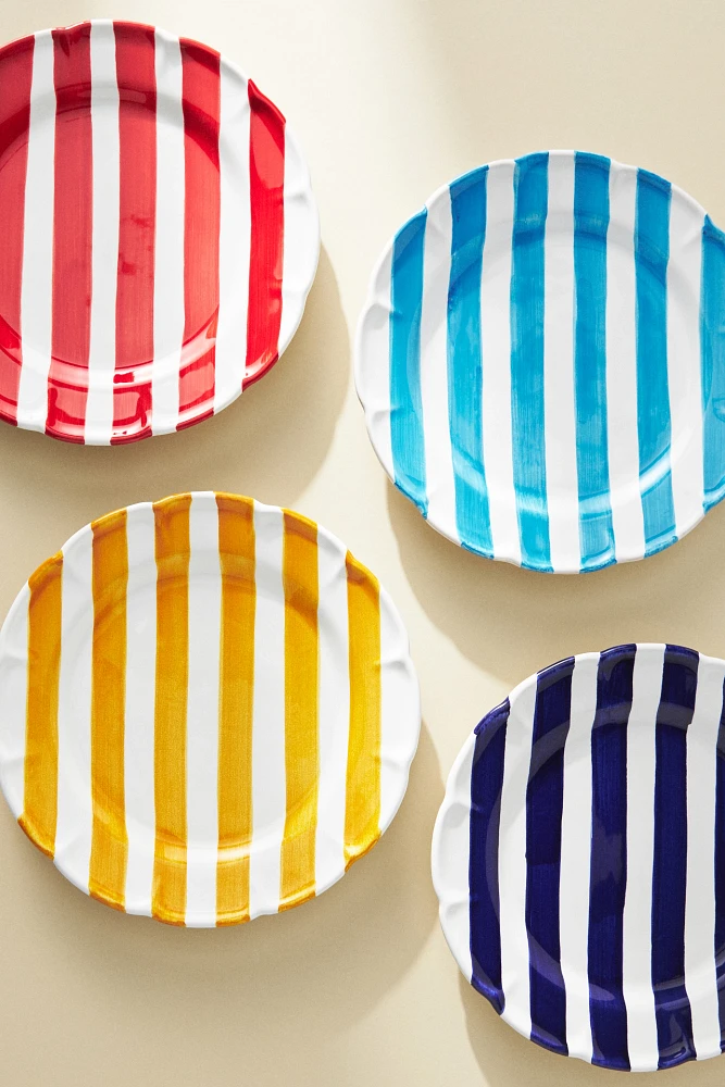 Vietri Amalfitana Striped Dinner Plate