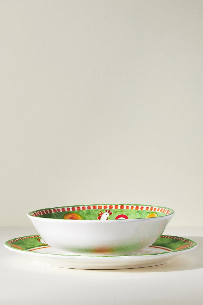 Vietri Melamine Campagna Large Serving Bowl