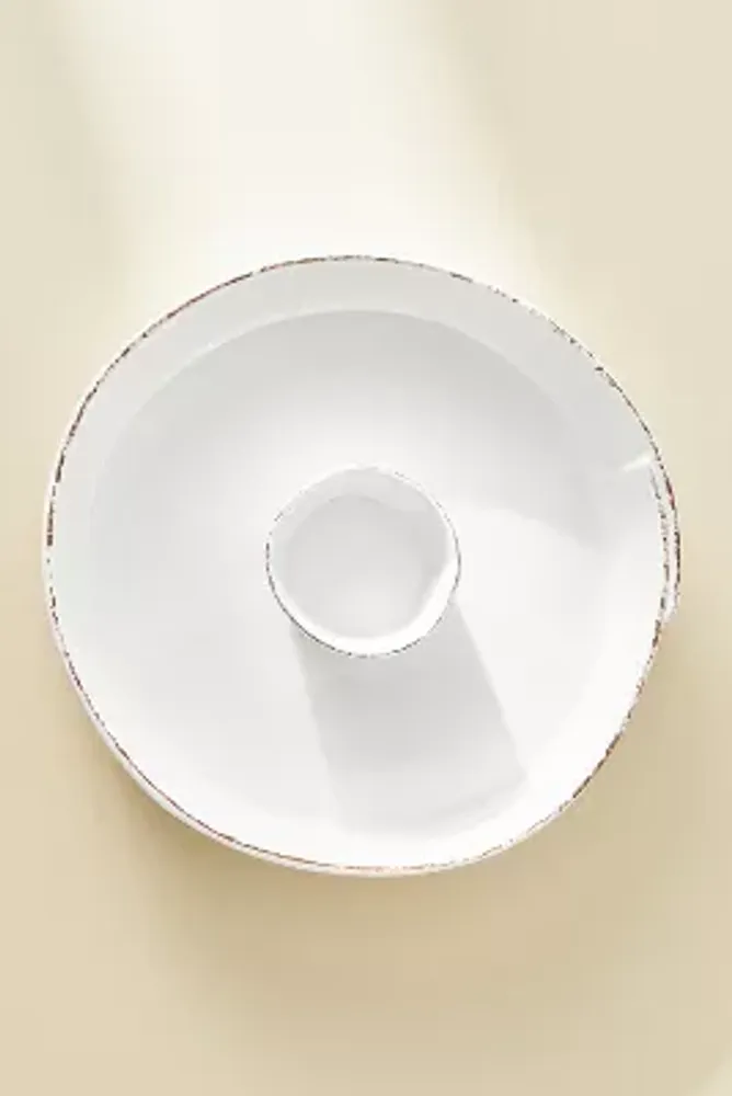 Vietri Melamine Lastra Chip & Dip Platter