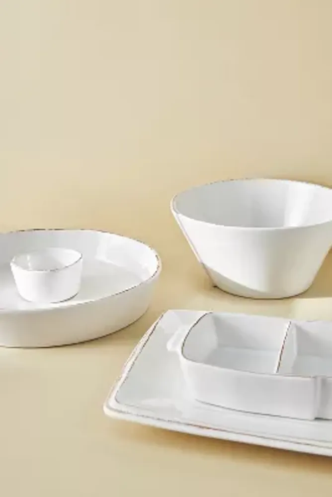 Vietri Melamine Lastra Large Stacking Serving Bowl