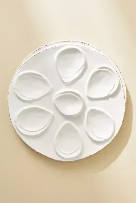 Vietri Lastra Oyster Plate