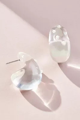 The Petra Embellished Resin Medium Drop Earrings