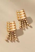 Ribbed Waterfall Earrings