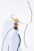 Lele Sadoughi Ornament Linear Drop Earrings