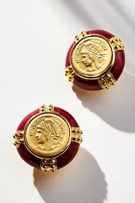 Vintage Coin Post Earrings