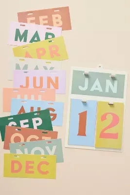 DesignWorks Ink Perpetual Wall Calendar
