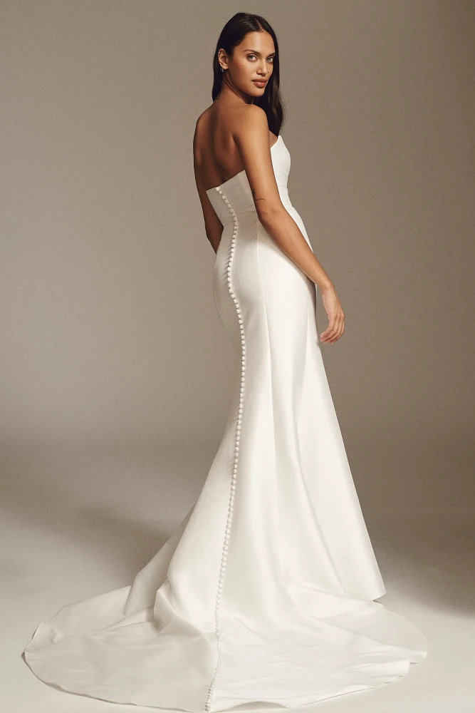 Jenny by Yoo Bellamy Strapless Sheath Gown