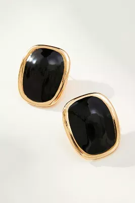 Rounded Square Post Earrings