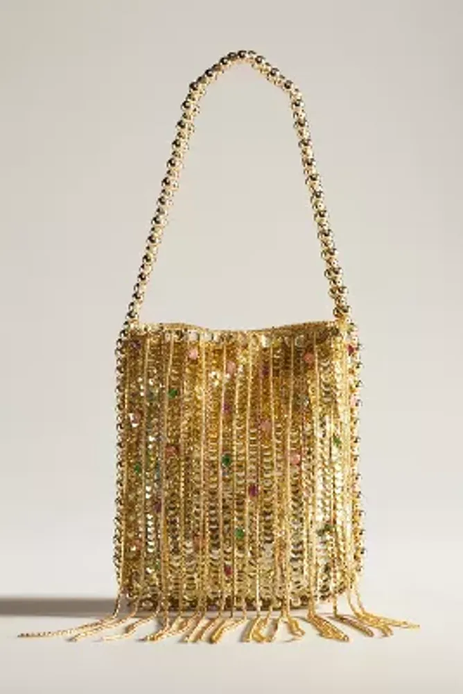Gold Sequin Party Bag