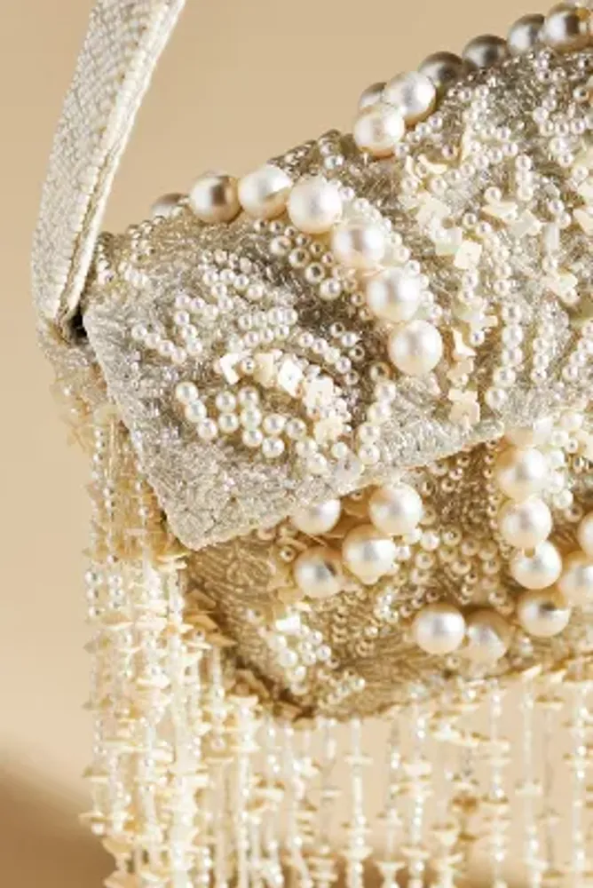 The Mini Fiona Beaded Bag: Pearl Tassel Edition