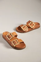Schutz Enola Woven Slide Sandals