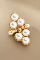 Six-Pearl Post Earrings
