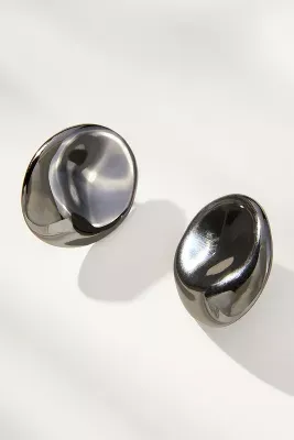 Molten Indented Post Earrings