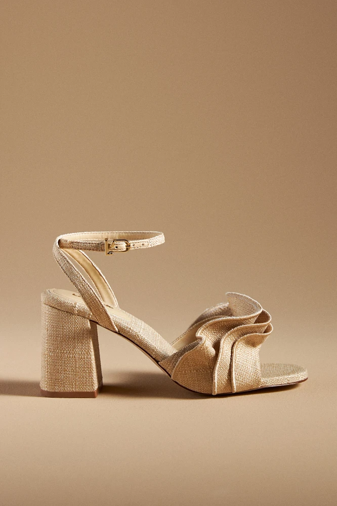 Larroudé Selena Ruffle Sandals