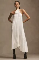 Delfi Collective Giselle Pleated Halter Midi Dress
