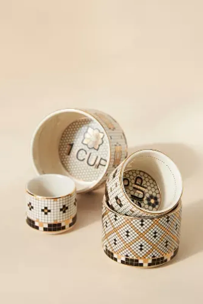 Coffee Academy Coffee Cups, Set of 4